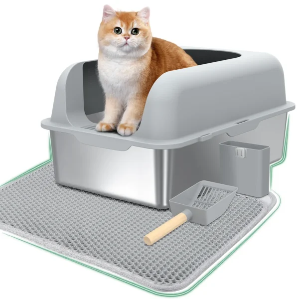 Large Covered Cat Litter Box with Hood